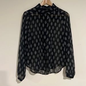 🆕 Double Zero Black Button Down